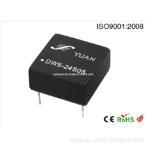 DC DC Converter-Wide Input Voltage Range, Regulated 3.3V/5V/5V/12V/15V Output DC-DC